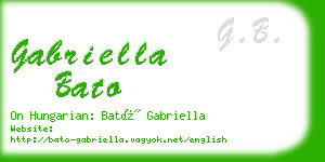 gabriella bato business card